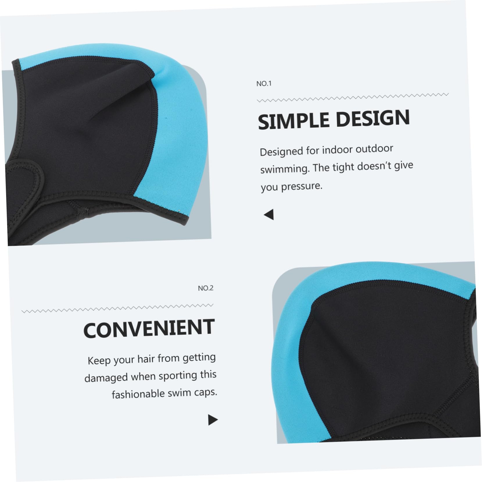 SUPVOX 3piezas Gorro De Natación De Goma para Buceo Capucha y Térmica para Invierno y Actividades Acuáticas Al Aire Unisex y Único