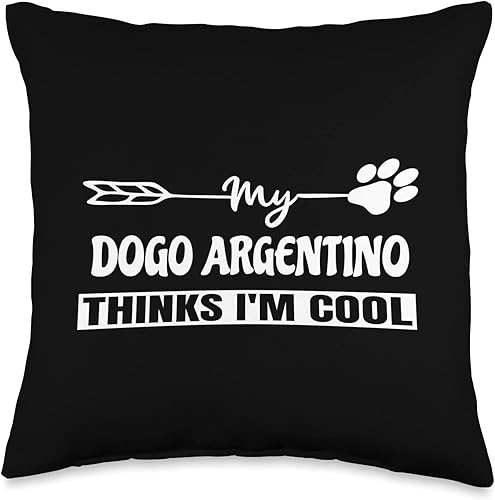 Dogo Argentino Dog Lovers Apparel & Items Dogo Argentino Owners Throw Pillow, 16x16, Multicolor Dogo Argentino Dog Lovers Apparel & Items Dogo Argentino Owners Throw Pillow, 16x16, Multicolor