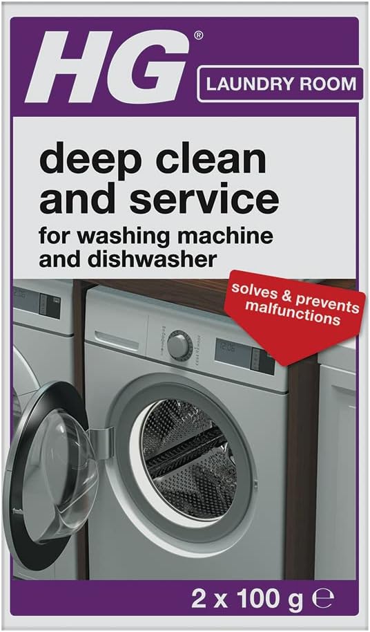 HG Deep Clean & Service Washing Machine Cleaner & Dishwasher Cleaner