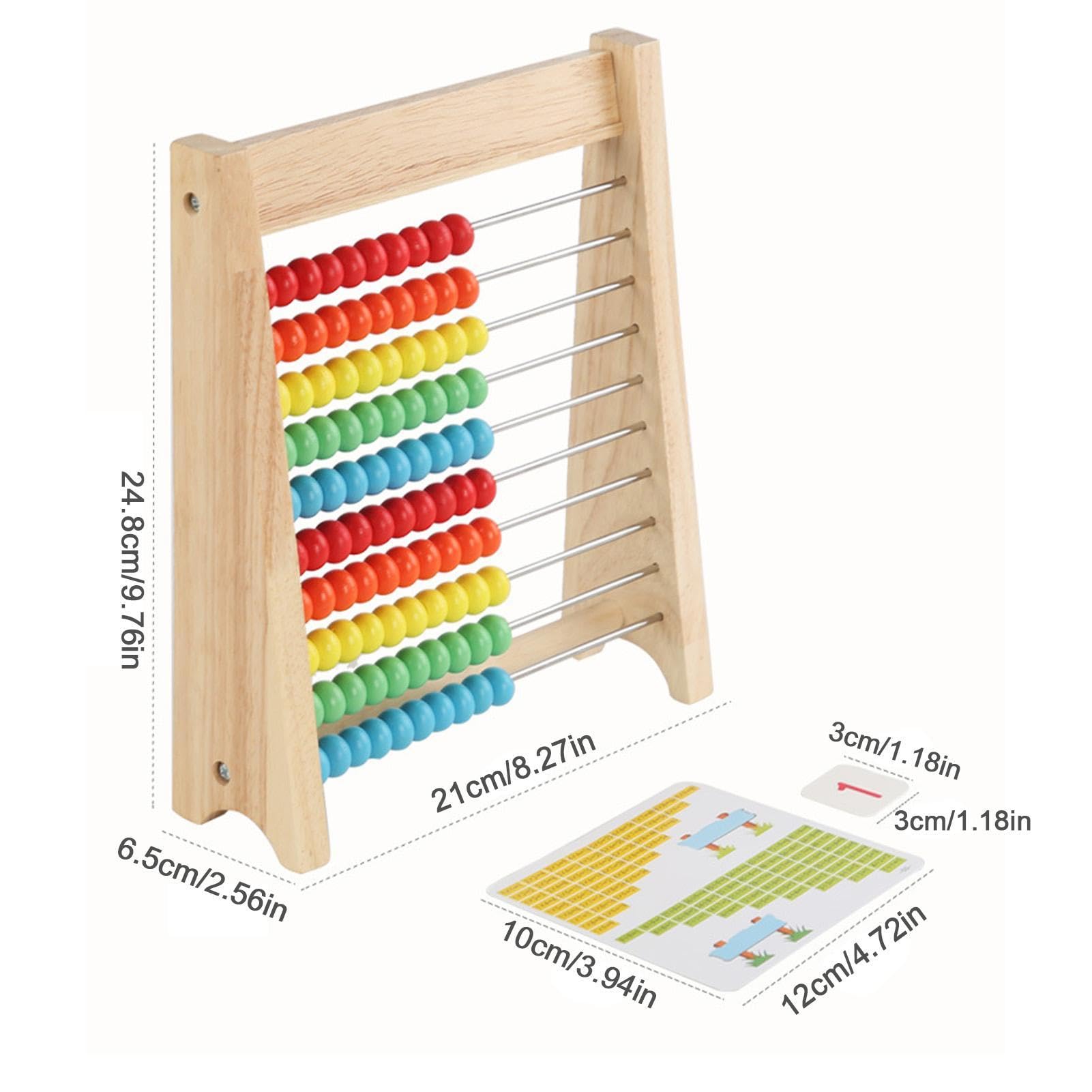 Abaco In Legno Betzold 85036 - 20 Perle Blu/Rosso, Per Imparare A Contare - Foto 2