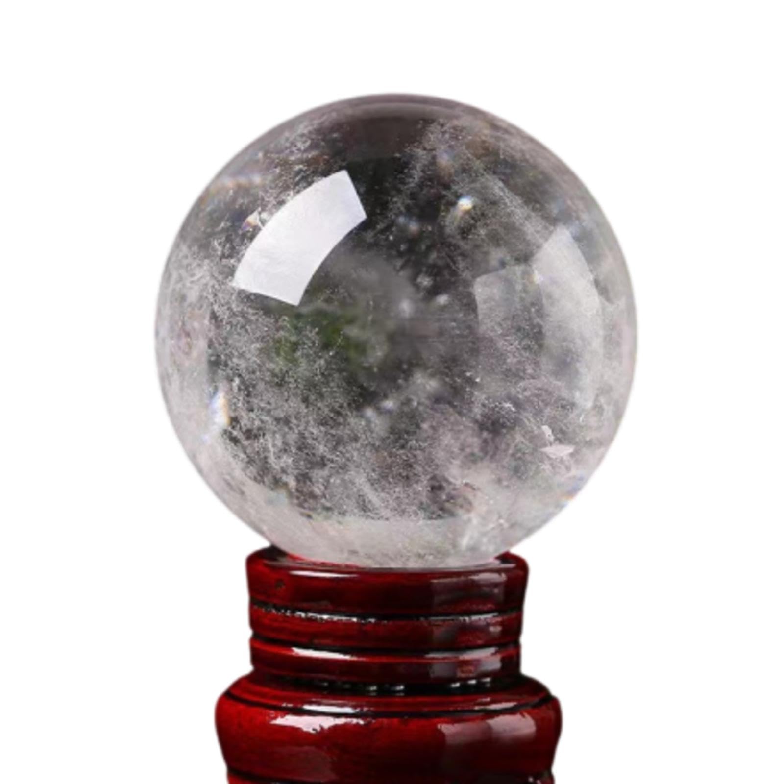 PKNVKZIDK White Crystal Ball Ornaments raw Stone Living Room Porch Office Home,A-30~40mm