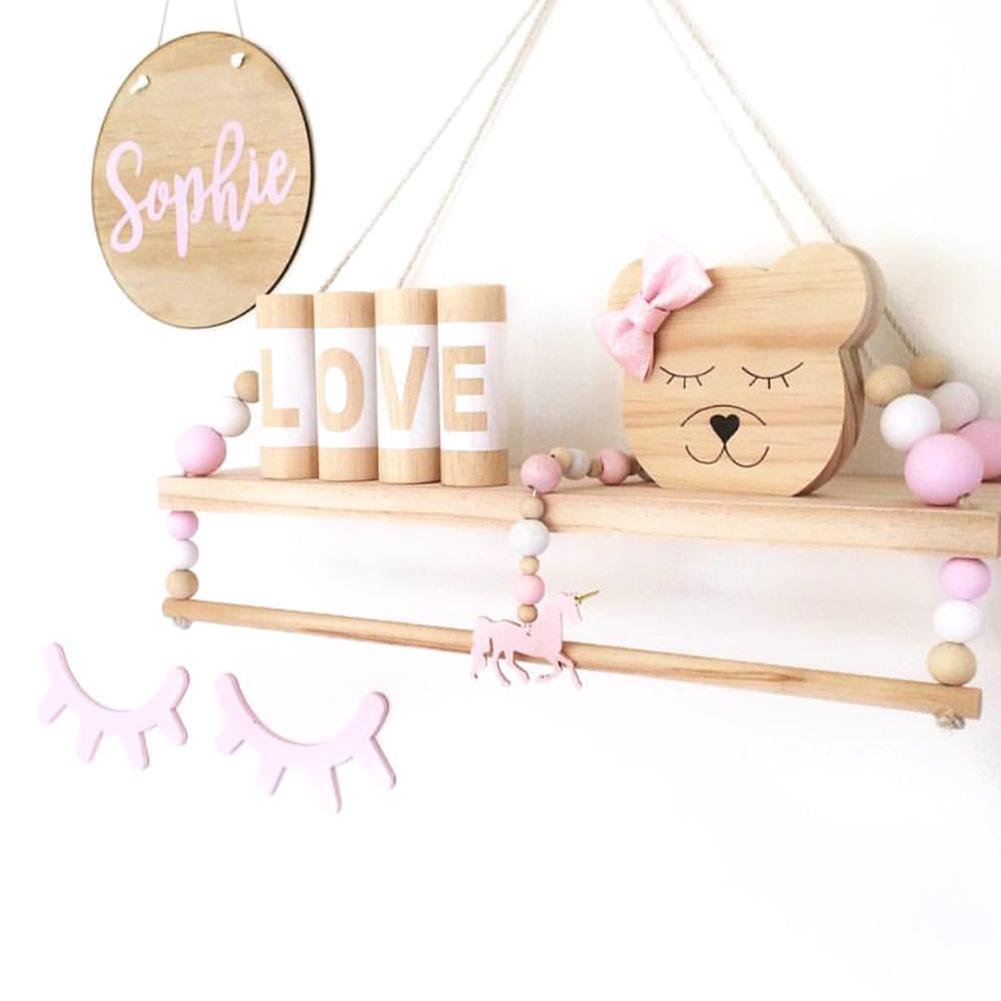 Natural Wooden Wall Shelves for Living Rooms, Bedrooms, Bathrooms, Decoration and Storage