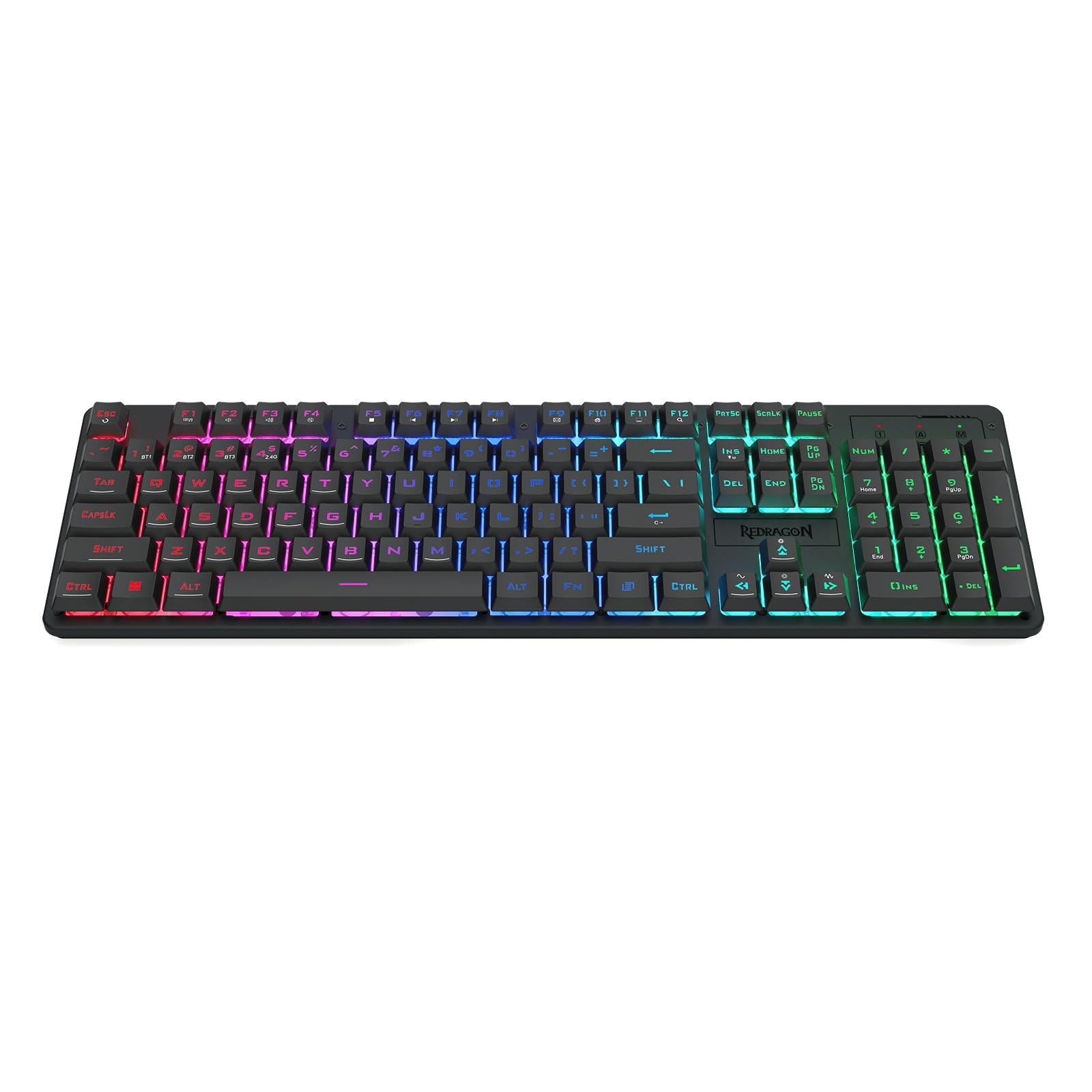 Redragon K599 Diemos TKL RGB Backlit Wired/2.4Ghz Wireless Anti - Ghosting Mechanical Gaming Keyboard with Red Switch (Black) (K599) — Amazon image 9