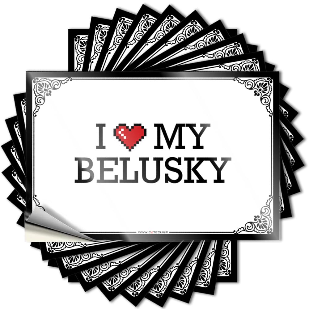 Funny Sticker Bookish Best Waterproof - I Love My Belusky Bumper Self Adhesive Decal for Adult Use(6X9CM)