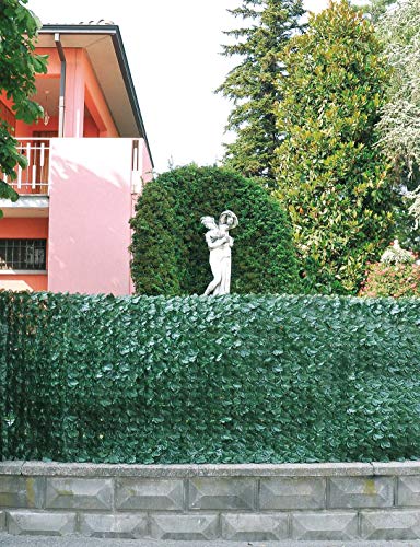 Immergrüne Verdecor-Hecke, Extra, mit künstlichen Efeublättern