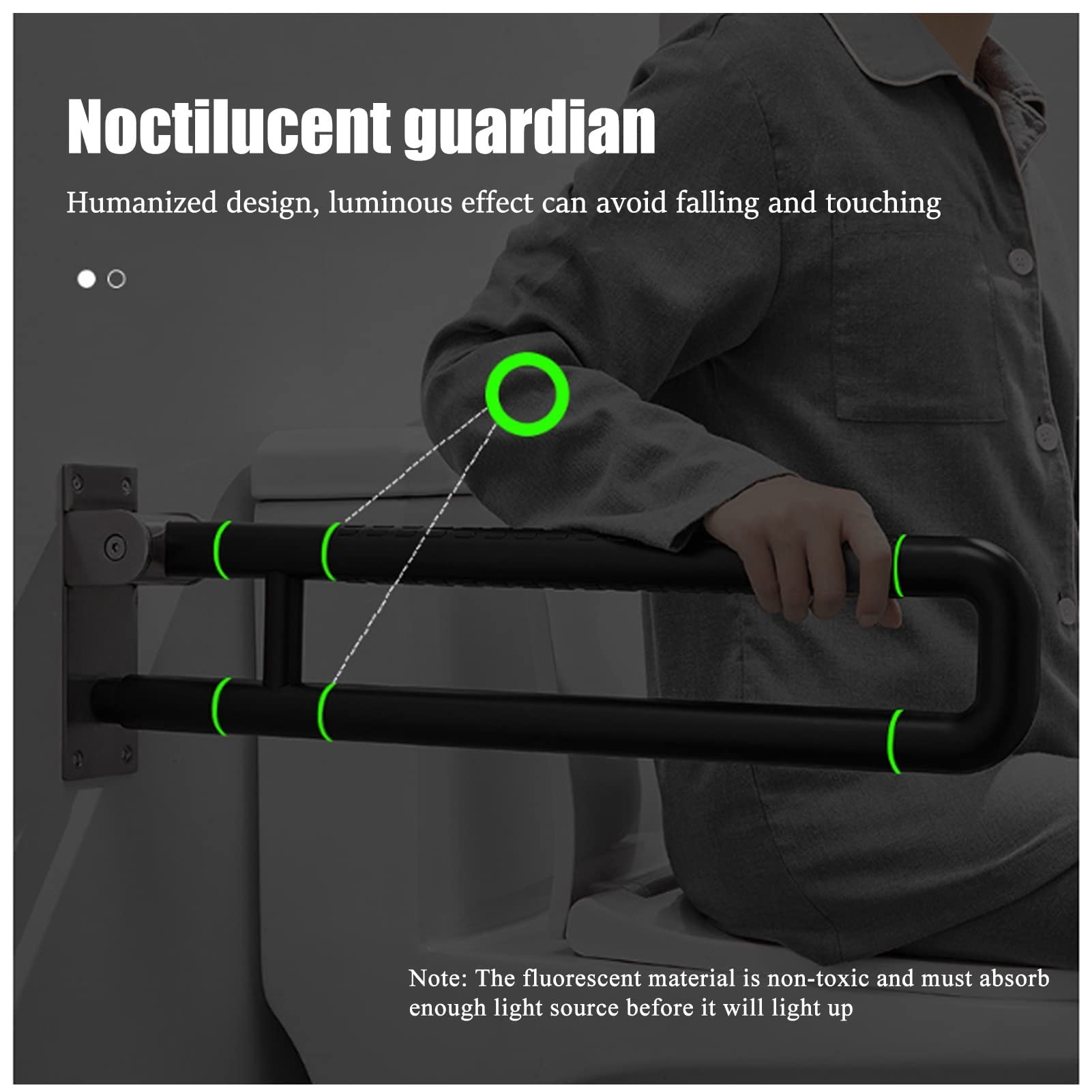 X&Z-XAOY Barras De Seguridad Abatibles para Baño Agarraderas Plegables De Pared Asideros De Ducha De Acero Inoxidable para Ancianos Bariátricos Embarazadas Discapacitados (Size : 70cm)