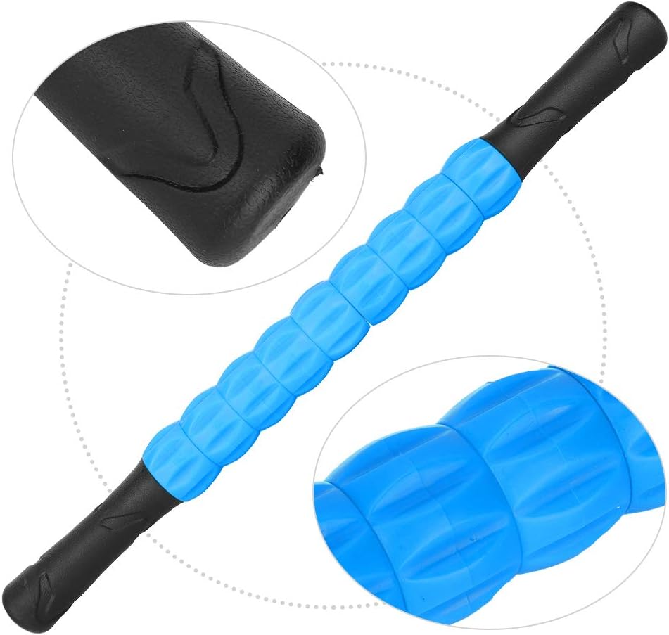 Muscle Massage Sticks, 43x3.5x3.5cm, PVC Muscle Massage Roller Massage Sticks for Massaging Any Part of The Body, Such as Shoulders, Waist, Arms, etc (Blue)