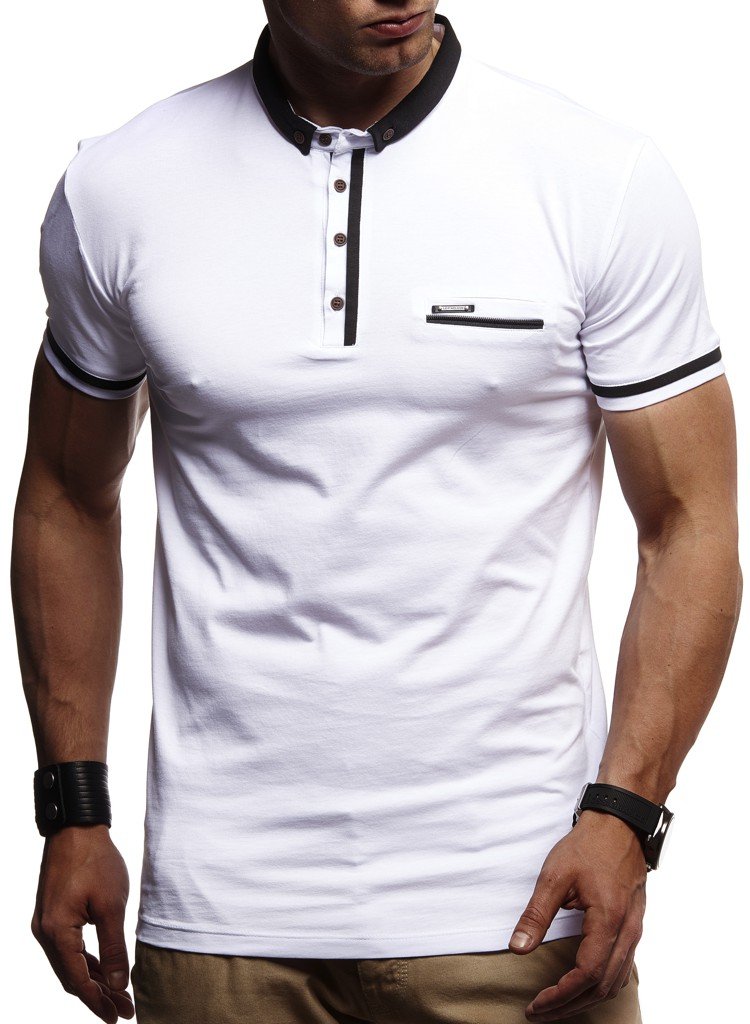 Leif Nelson Camiseta de los Hombres del Polo LN-1280