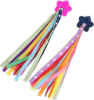 BESPORTBLE 1 De Fita De Borla De Bicicleta Para Crianças Guidão De Scooter Colorida Fita De Borla Para Apertos De Bicicleta Decoração Para Meninos E Meninas (Conforme Mostrado)