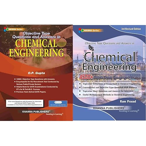 Objective Type Questions and Answers in Chemical Engineering &amp; Objective Type Questions and Answers in Chemical Engineering