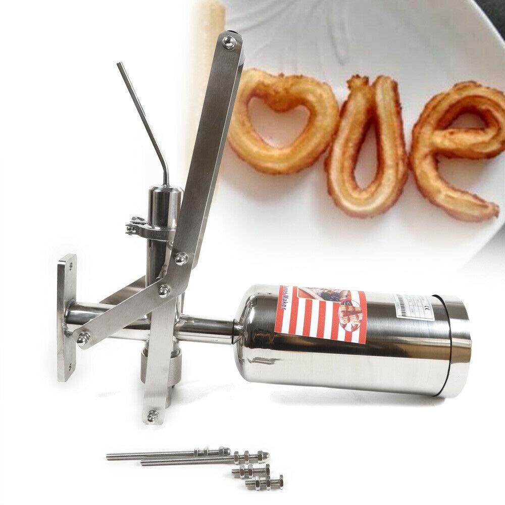 Thaweesuk Shop New Manual Stainless Steel Spanish Donuts Churros Pastries Filler Filling Machine 5L