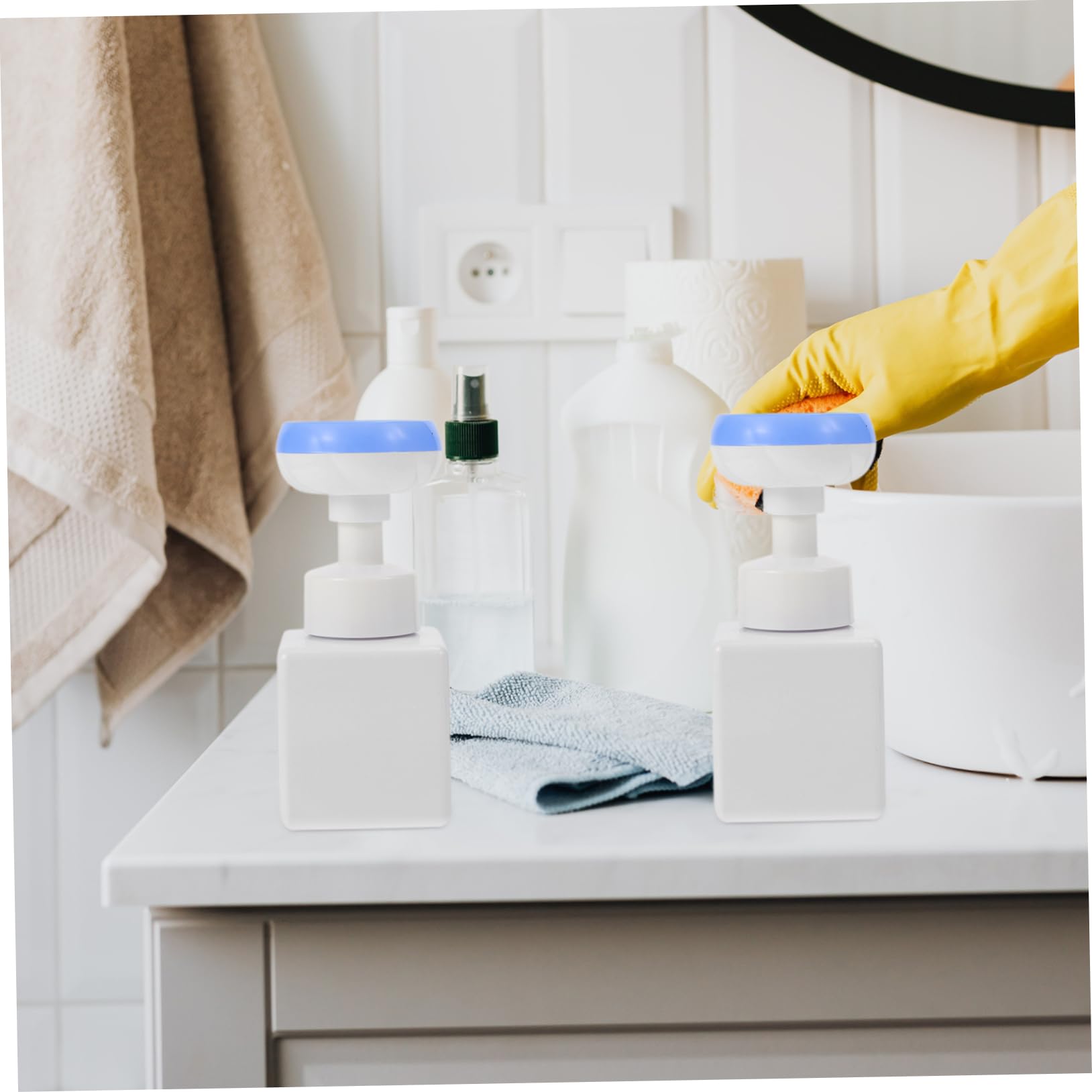 MAGICLULU 4 Pz bottiglia di fiori flaconi con pompa da viaggio flaconi di shampoo ricaricabili contenitori per cosmetici contenitori cosmetici lozione detergente viso tocco