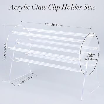 SNOWSTAR Claw Clip Organizer Holder