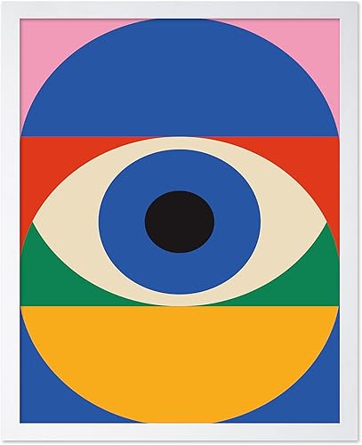 Miniatura 28 de Monem Art Bauhaus Póster – Impresión de sol de California – Arte de círculos arcoíris – Arte geométrico – Arte bohemio chic – Arte moderno de