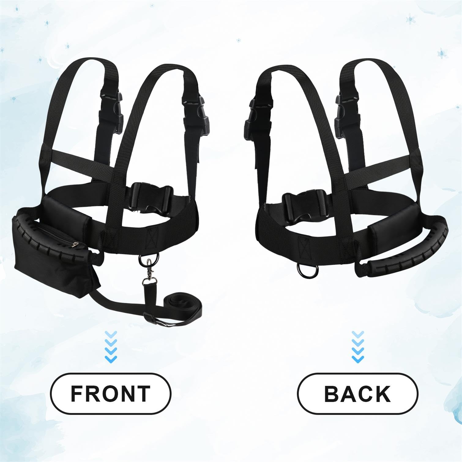 Imbracatura da Sci per Bambini, Imbracatura da Sci con Guinzaglio e Borsa Rimovibili, Ski Strap Imbracatura Sicurezza Bambini per Bambini Ragazzi Ragazze Principianti