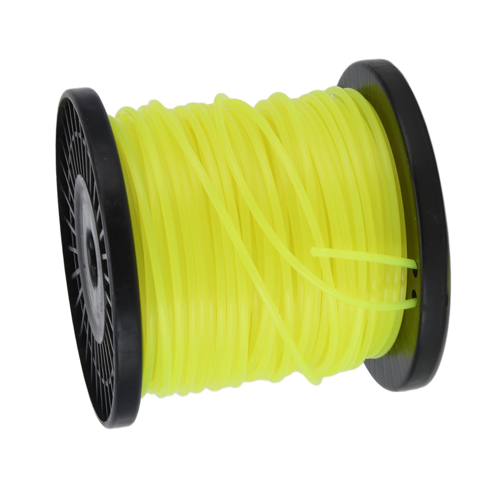 Filo per Decespugliatore Filo in Nylon Wacker per Erbacce 3,0 Mm Rotondo Giallo per Tagli Pesanti, Accelerazione Rapida e Uso Prolungato per Tosaerba Trimmer per Lavori in Giardino (50 m