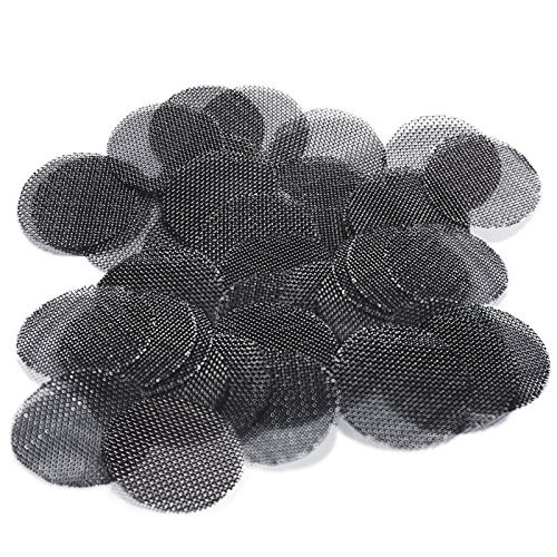 5 Ultra Premium Titanium Grade 2 Beamer Tobacco Smoking Pipe Bowl Screens - 5/8" (.625) for Tobacco Pipes. Higher Burning Point. Compare to Brass, Steel & Glass Screens. + Beamer Smoke Stickerâ€¦