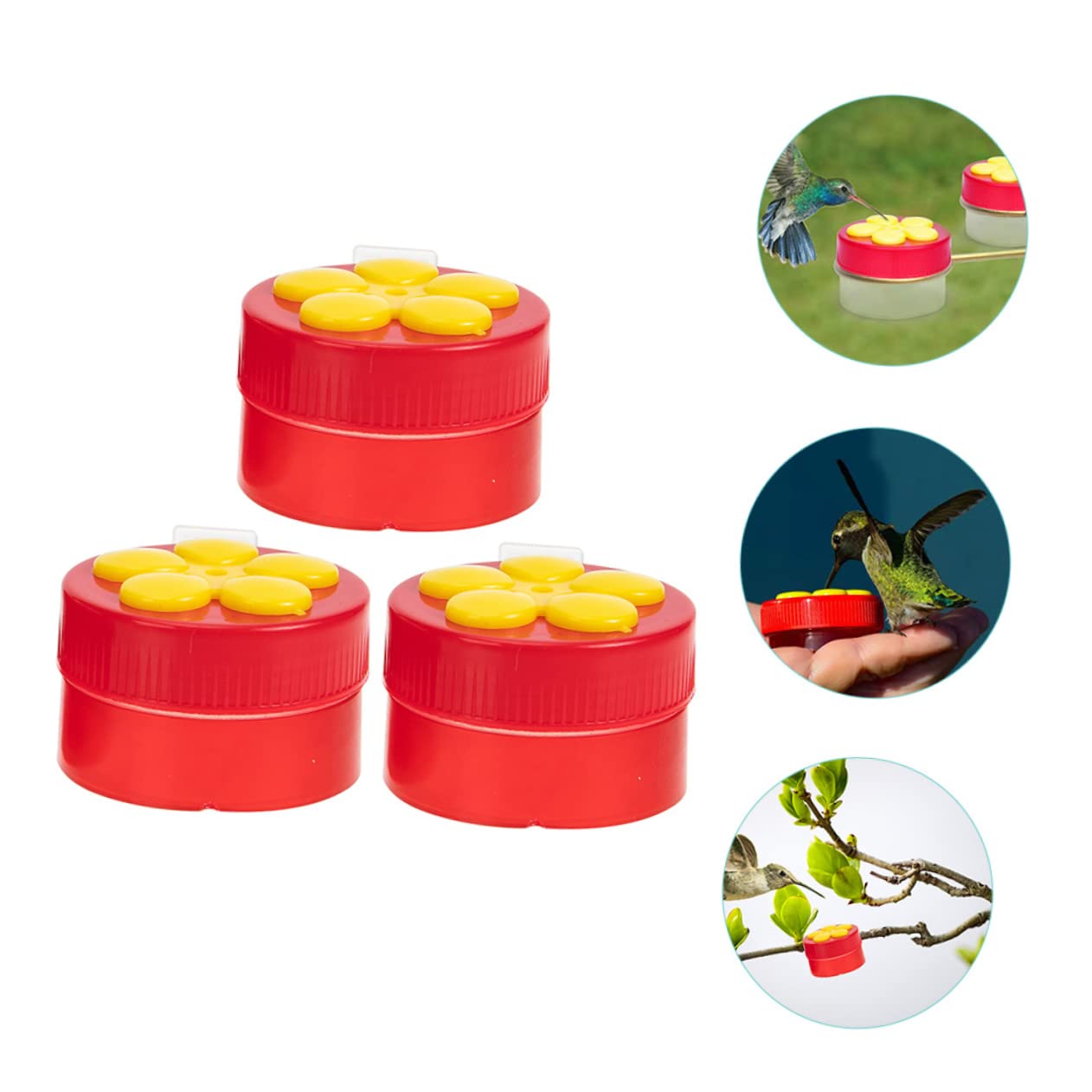 Sosoport 15pezzi Mangiatoia Per Colibrì Da Accessori Decorativi Per Abbeveraggio Giardino Facile Da Pulire e Installare Design Creativo Per Attirare Uccelli