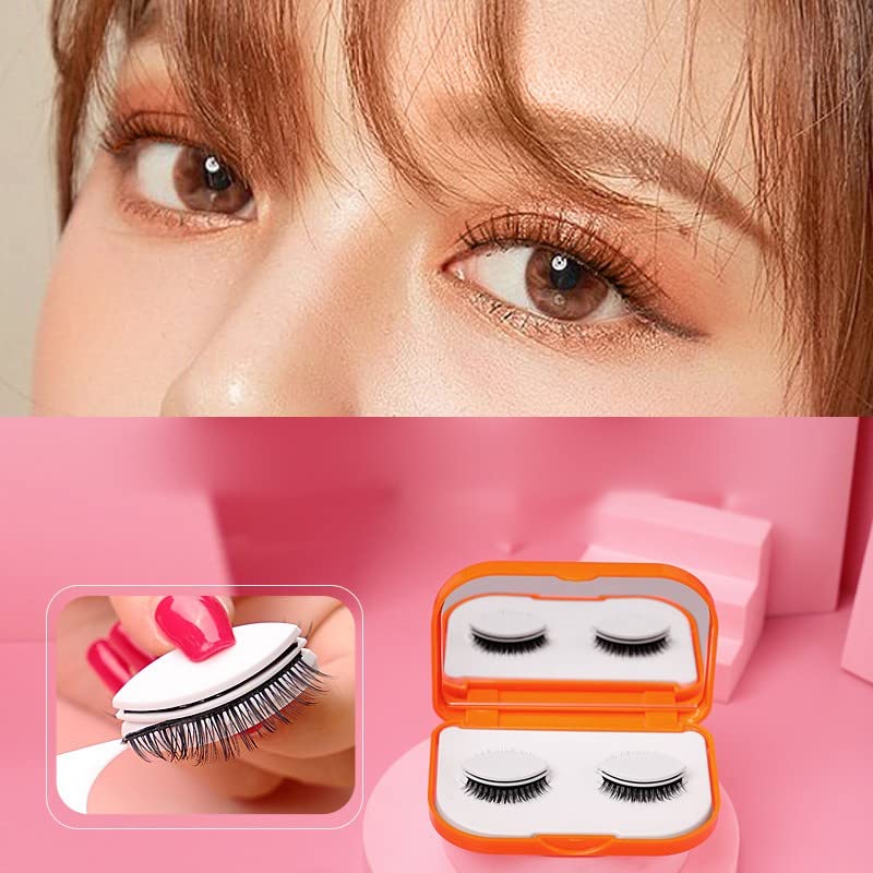 Miniatura 5 de Reusable Self Adhesive Eyelashes No Eyeliner Or Glue Needed False Eyelashes Easy To Put On Natural Look Self Adhesive