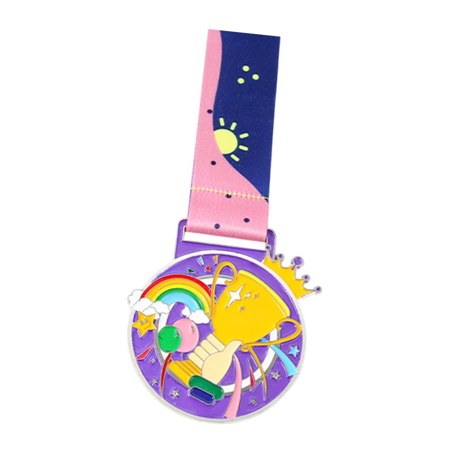 Award Medal with Neck Ribbon for Sports Themed Party Talent Show Kids Adults Silver-image-17