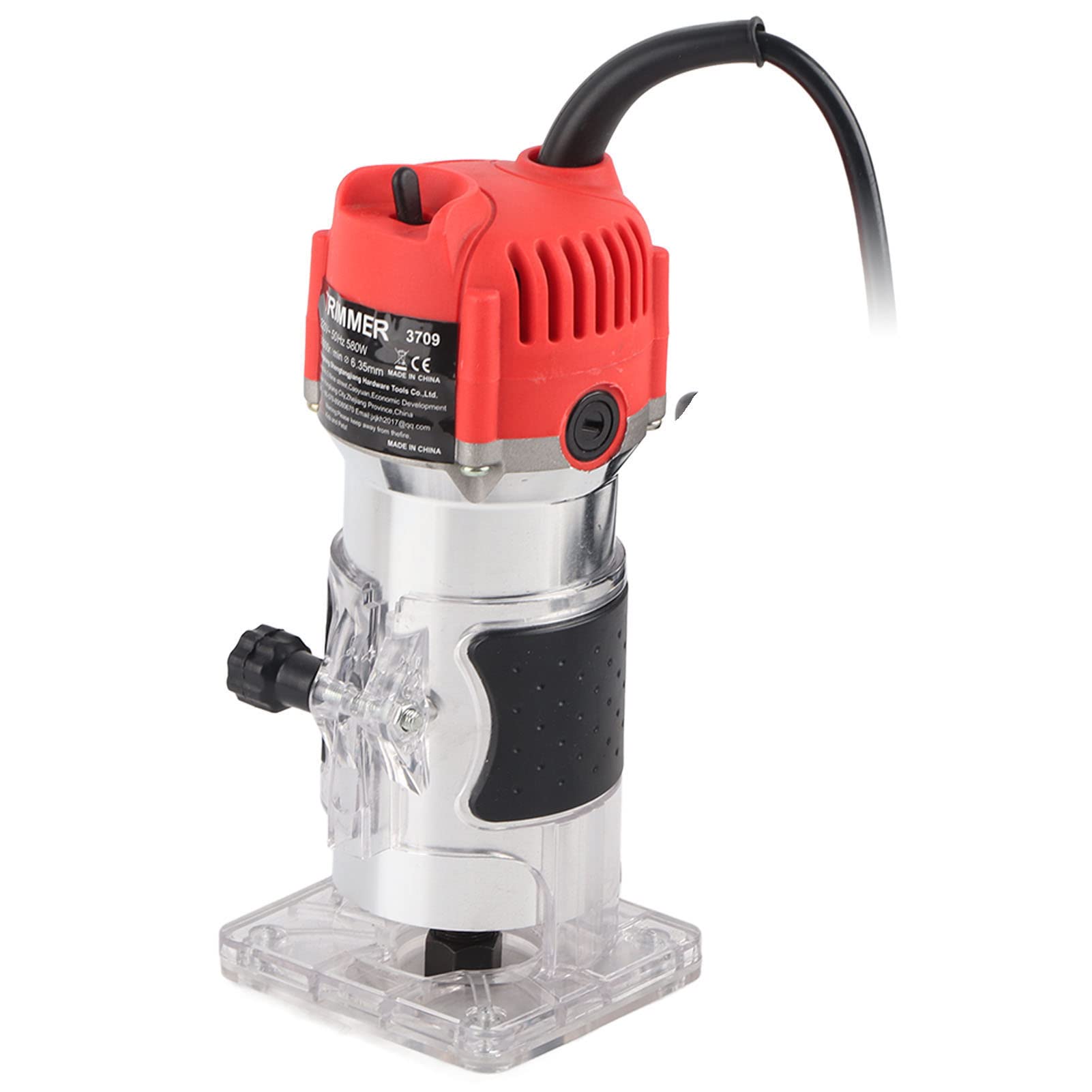 Fresatrice Verticale per Legno Elettrica, 220V 30000R/MIN, Trimmer Manuale per Laminazione, Spina UE