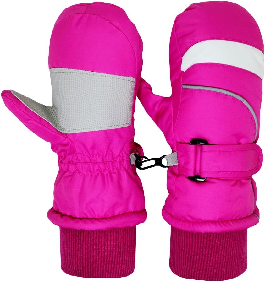 Ski gloves kids mittens winter baby snow gloves toddler mittens waterproof toddler mittens for girls and boys（2-7Y）