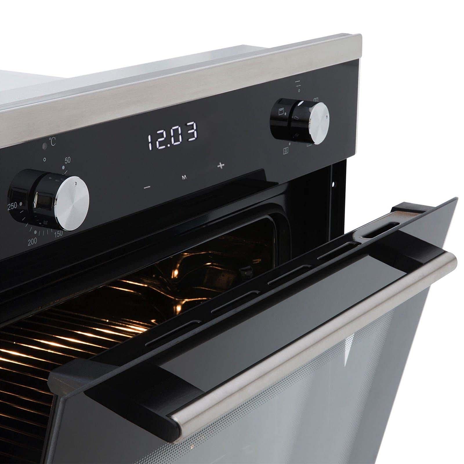 SIA 60cm Single Electric Oven, 4 Zone Touch Control Induction Hob & Cooker Hood — view 7