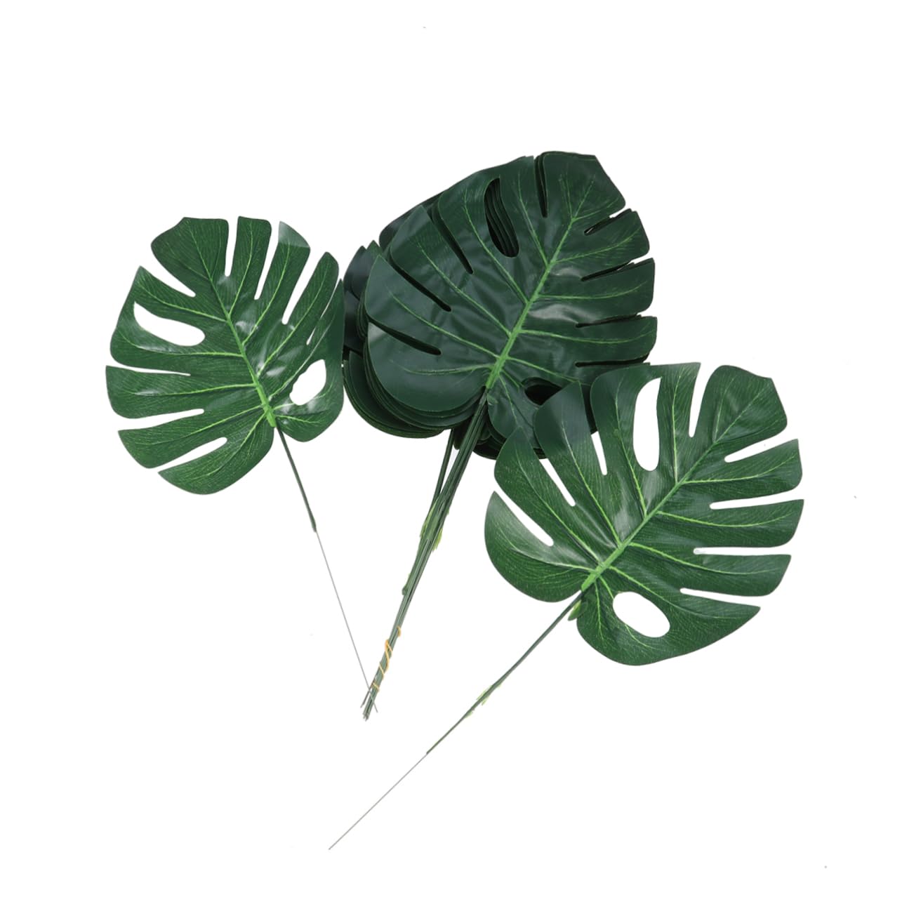 Amosfun 3 Set Di Foglie Di Monstera Artificiali Foglie Di Simulazione Realistiche Tropicali Artificiali Per La Decorazione Della Casa Finte Verdi 20 Pezzi * 3