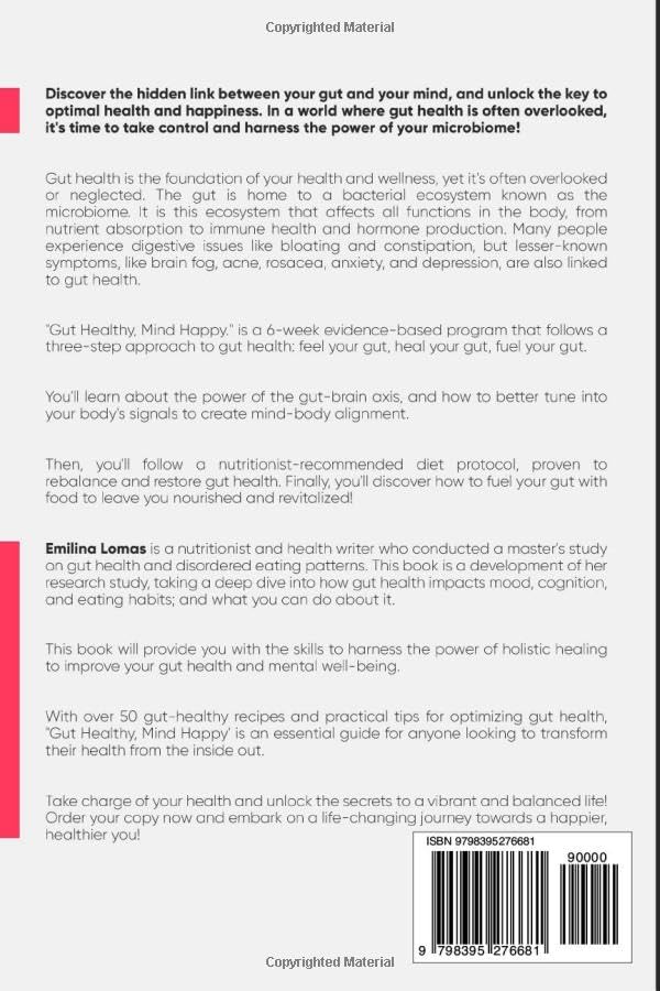 Miniatura 2 de Gut Healthy, Mind Happy A 6-Week Evidence-Based Guide to Heal Your Gut Using Nutrition and Mindfulness