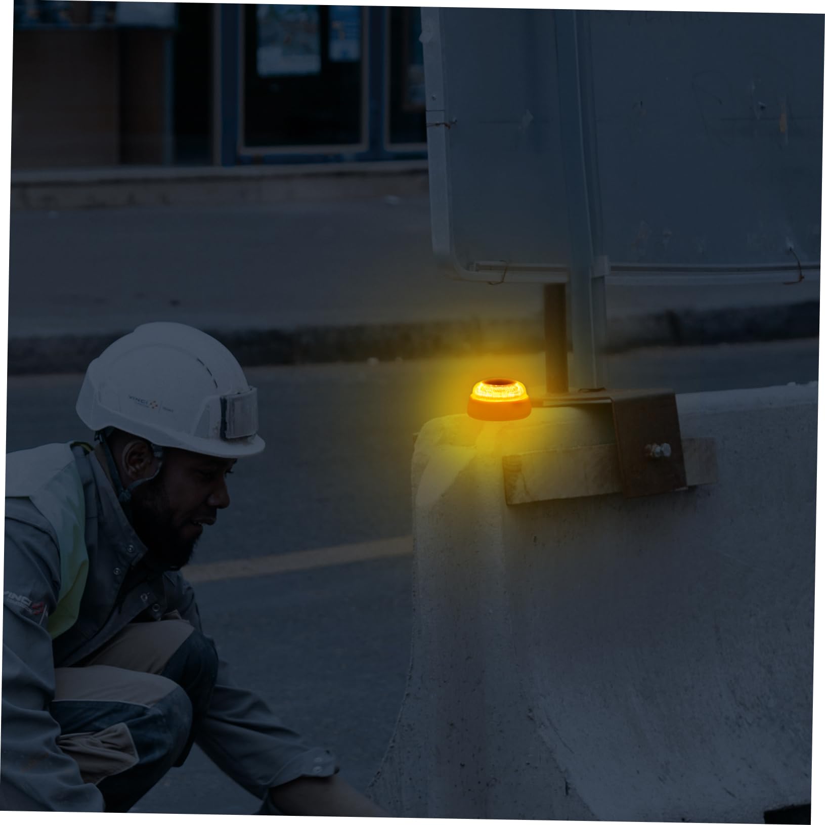 ULTECHNOVO 2piezas Luz De Advertencia Intermitente Amarilla Para Vehículos Lámpara De Emergencia Para Carreteras y Estacionamientos Instalación y Alta Visibilidad