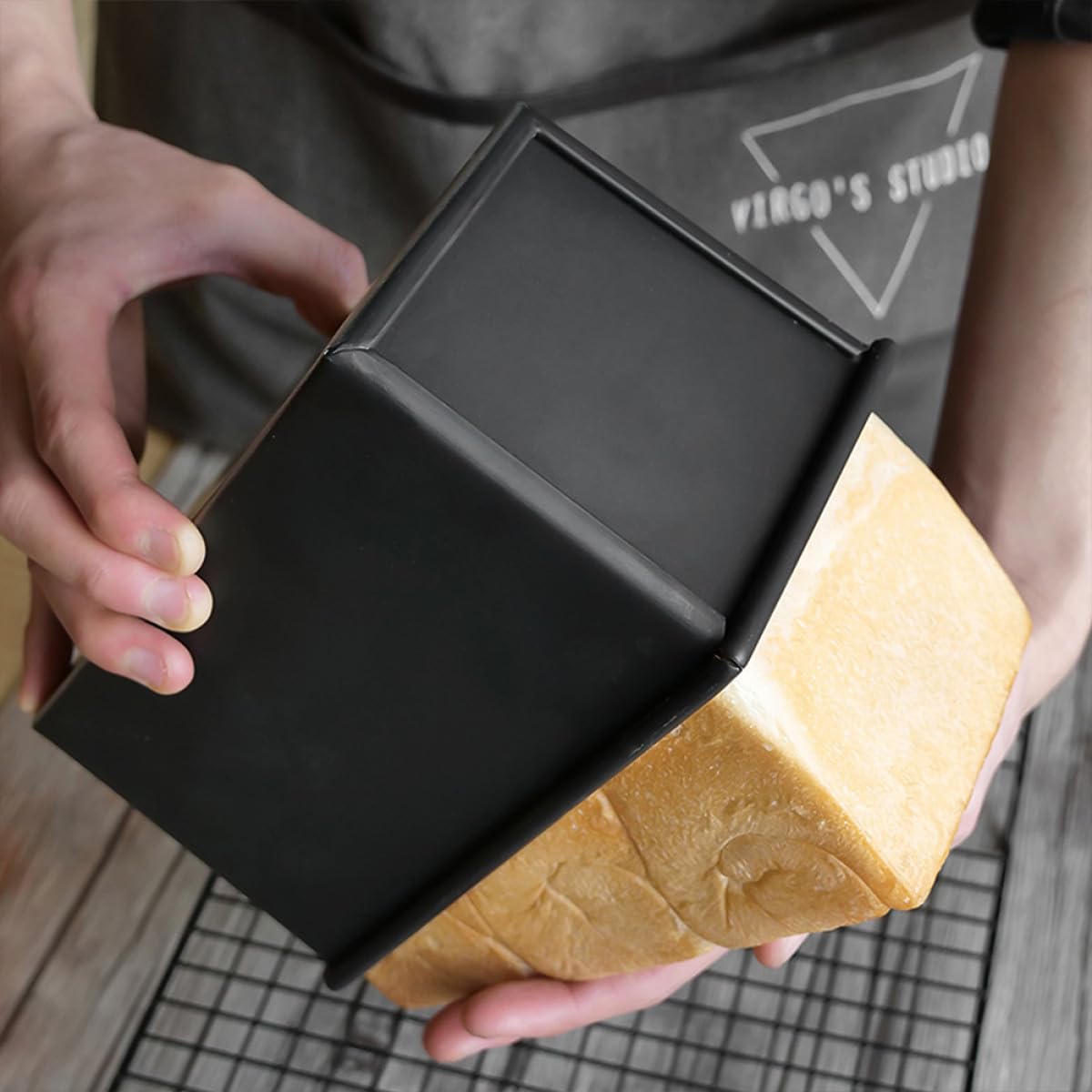 Kastenform Brotbackformen mit Deckel aus Eisen Wärmeleitung Antihaftbeschichtete und Praktische Toastbrotform zum Backen für Zuhause