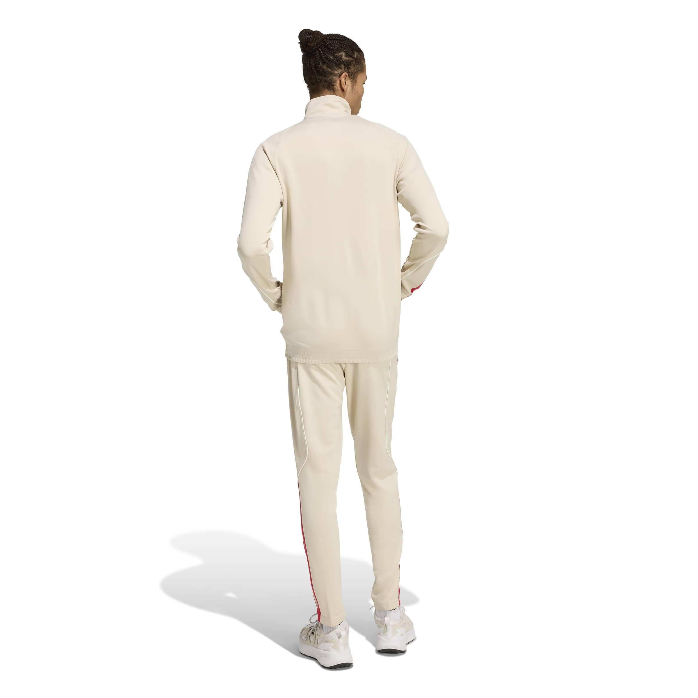 adidas Tuta Intera Completa UOMO 3-Stripes Stadium Beige con tasche Poliestere