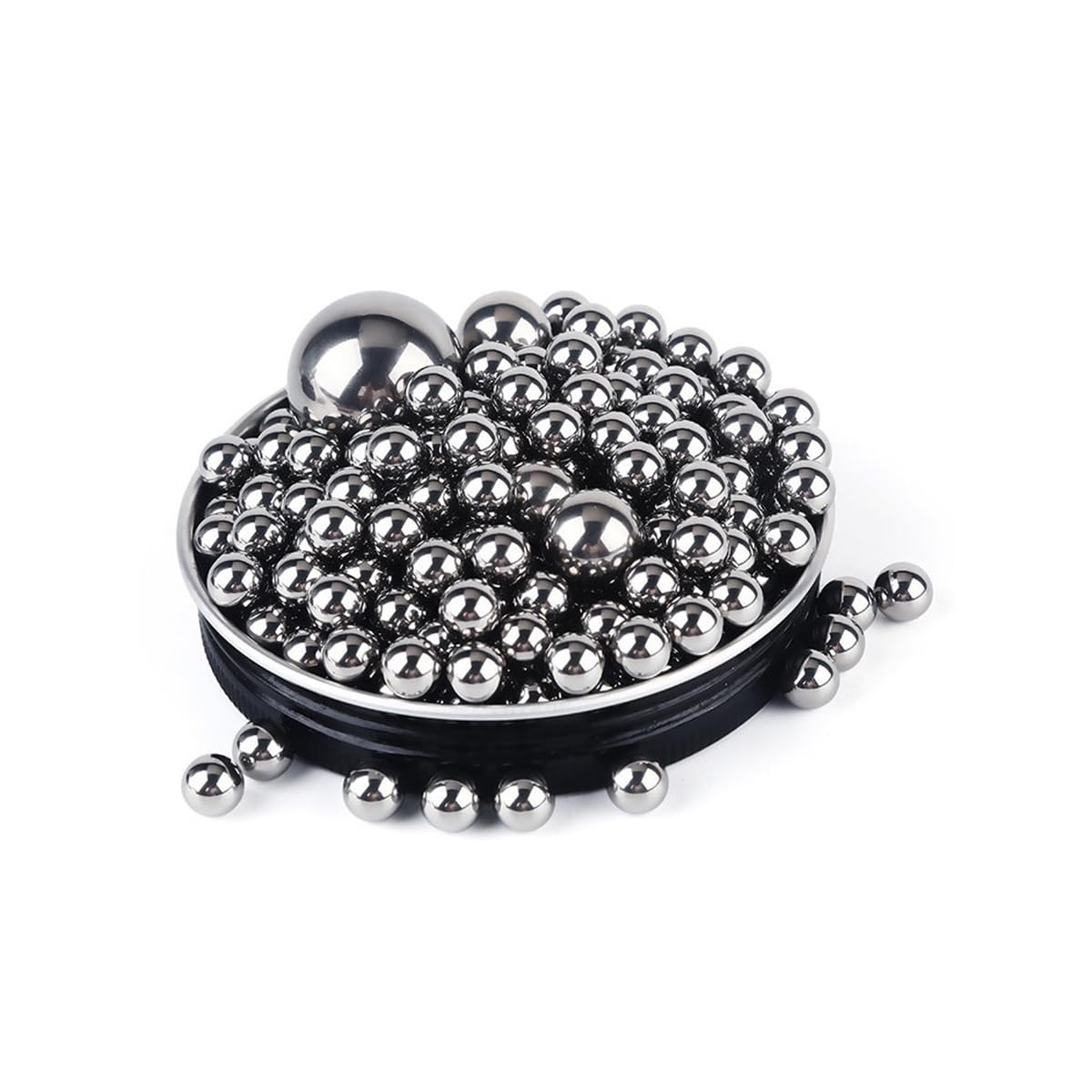 Purzen 304 Stainless Steel Bearing Balls,6.35mm Diameter,100 Pcs,Smooth and Durable for Bearings,Casters,Bicycles,Drawer Slides,Door Locks,0.8mm（5000pcs）