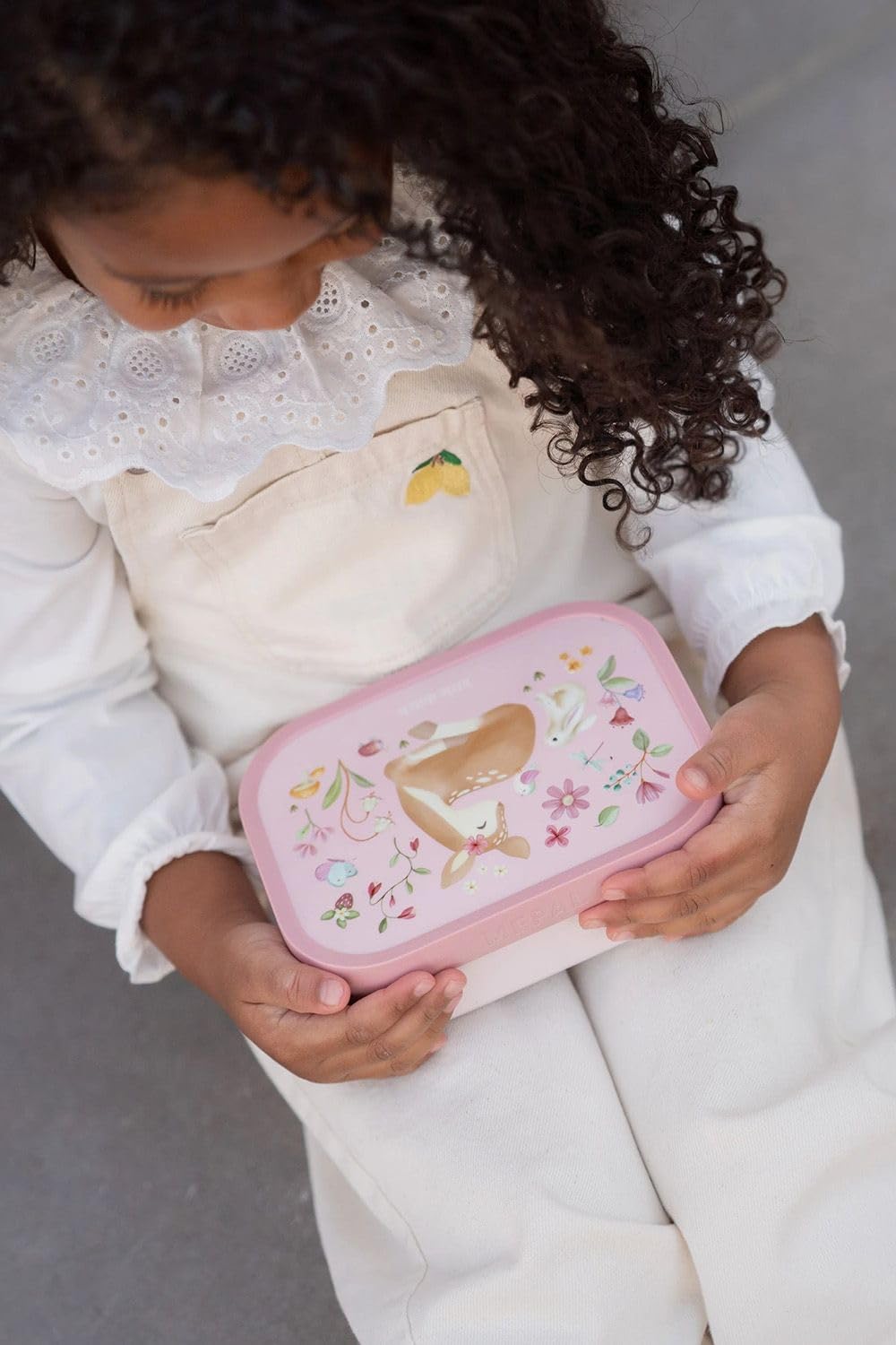 Little Dutch Set Rucksack, Turnbeutel & Brotdose & Trinkflasche Pop-up für Kinder rosa - Fairy Garden