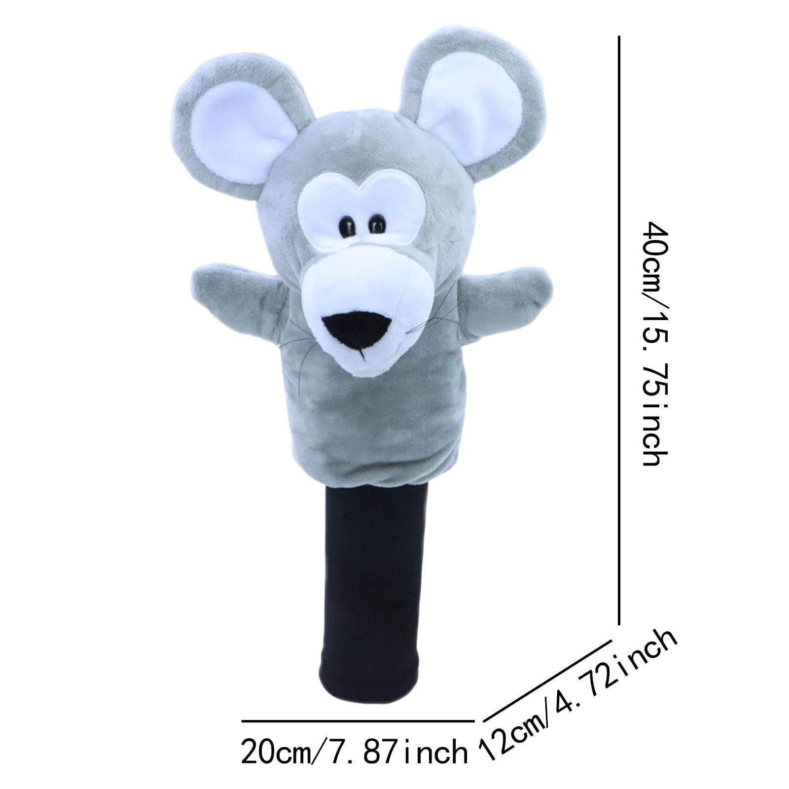 Milageto Maus-Golfschlägerhaube, schönes, lustiges Accessoire, Geschenk, süße Golfschlägerhaube aus Plüsch für Frauen, Familie, Freunde, Golfer, Ältere