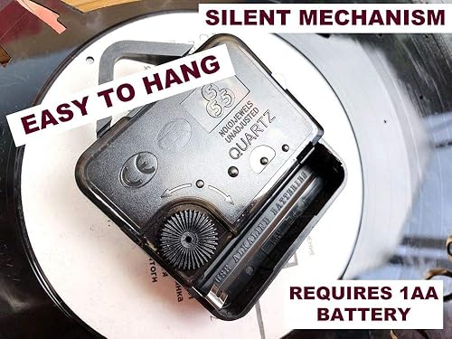 Miniatura 3 de Reloj de pared de vinilo compatible con Los juegos del hambre, reloj de pared hecho de disco de vinilo, decoración original, diseño único, increíble