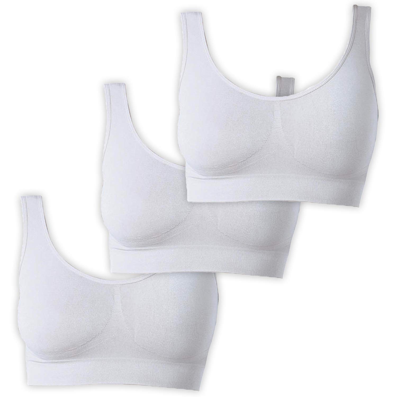 UnsichtBra Bustier Dames BH zonder Beugel met Vulling | 3-delige set