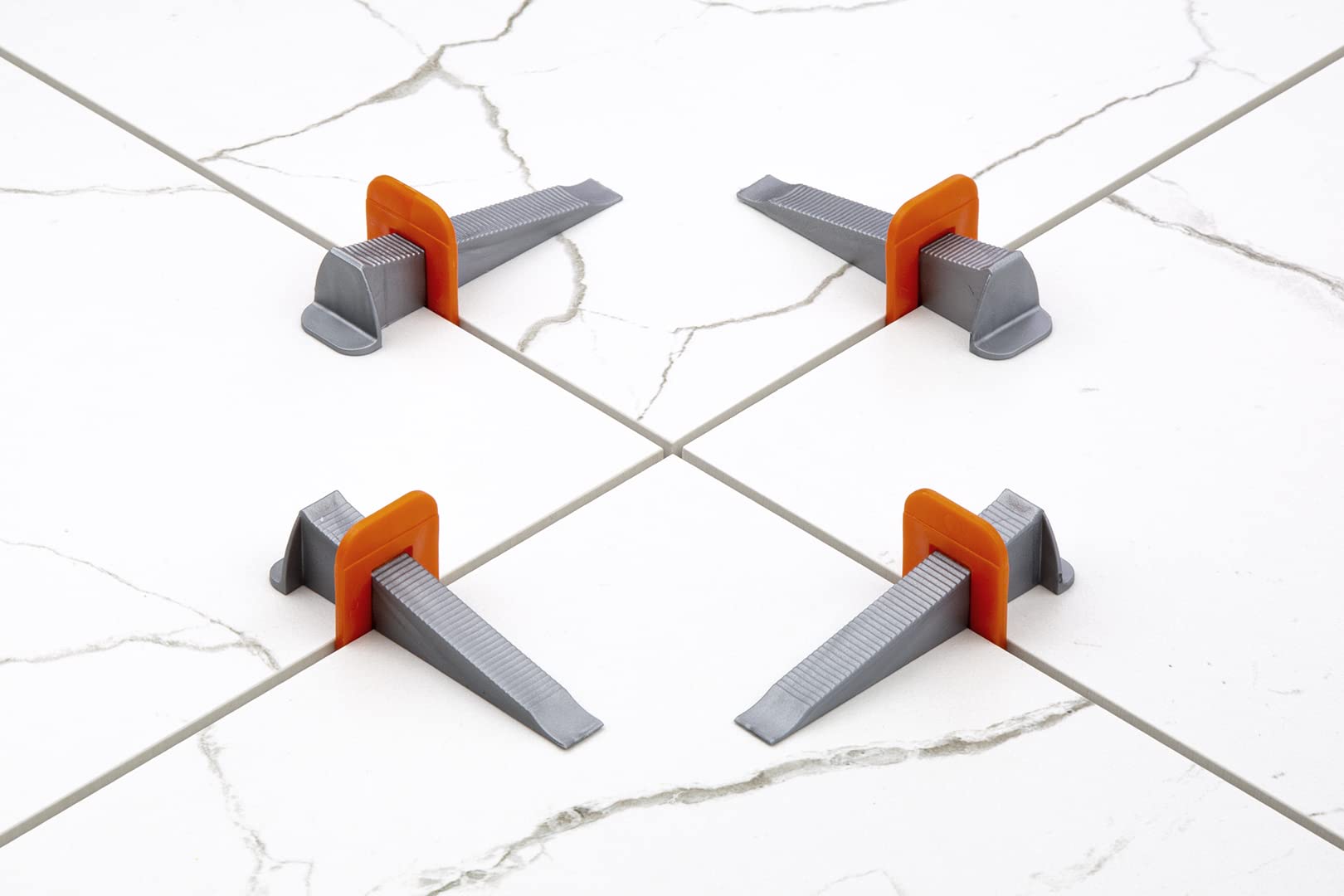 Sistema de nivelación de azulejos, set de ayuda de instalación, grosor de baldosas de hasta 15 mm, lengüetas de 1-2 mm, cuñas para azulejos (4000 lengüetas de 2 mm)