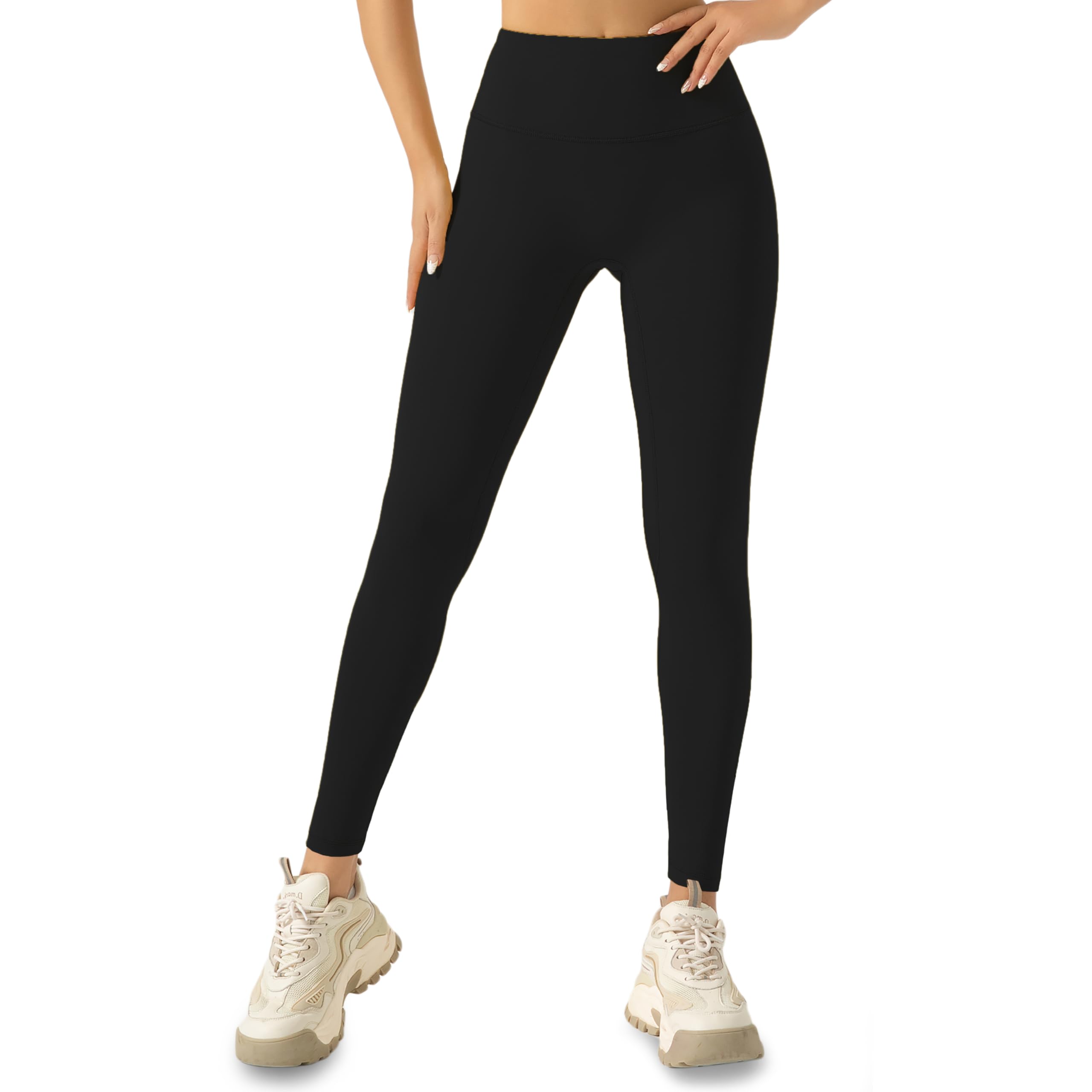 Zippy High Waist Thick Yoga Legging for Women - Tummy Control 25 Inseam Workout Pants, Buttery Soft with Waist Pocket (US, Alpha, X-Large, Regular, Regular, Black)