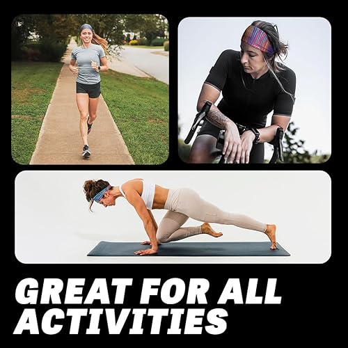 Miniatura 10 de JUNK Brands Big Bang Lite Coastal Gradient Headband - Moisture-Wicking, Performance Fabric, Non-Slip, Sports Sweatband for Men & Women - One Size