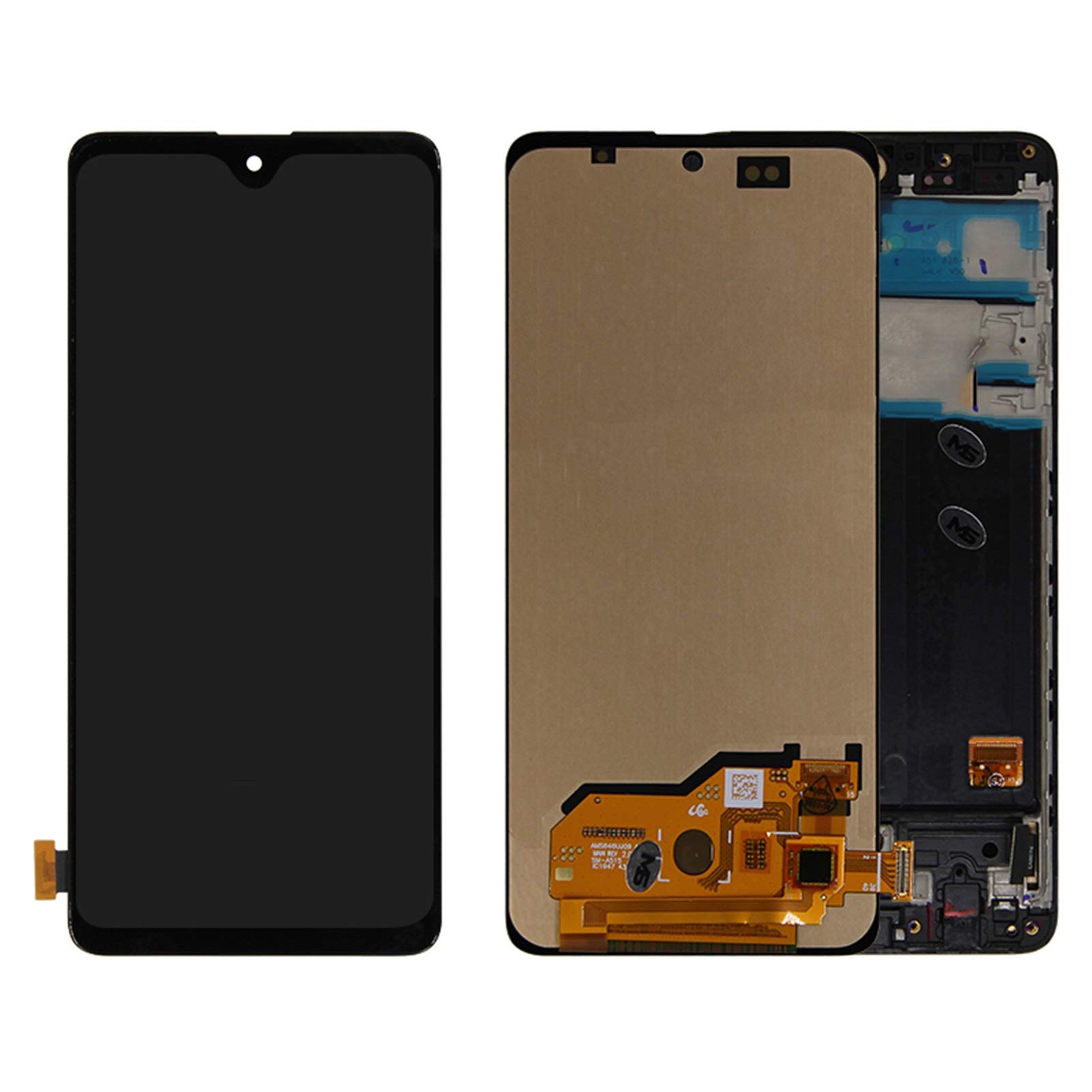 Écran de rechange Samsung Galaxy A51 noir résolvant les bugs tactiles de l'afficheur SM-A515F