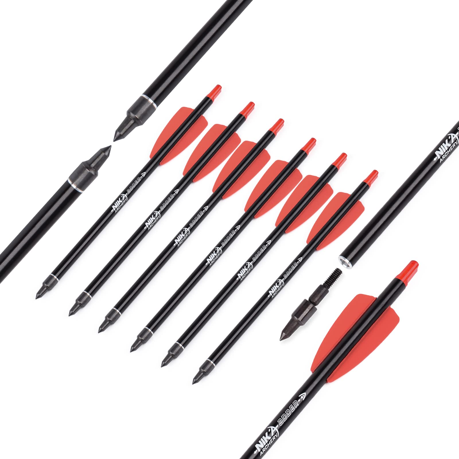 50 Cocche Per Frecce Da Tiro Con L'Arco - In Plastica, Per Frecce In Carbonio ID 6.2mm - Foto 6