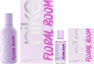 NIKE - Floral Boom Promoción 150 ml + 30 ml, Colonia Mujer, Pack 2 Productos, Perfume Formato Spray, Eau de Toilette Natural y Femenina, Aroma Almizclado Floral, Fragancia Dulce