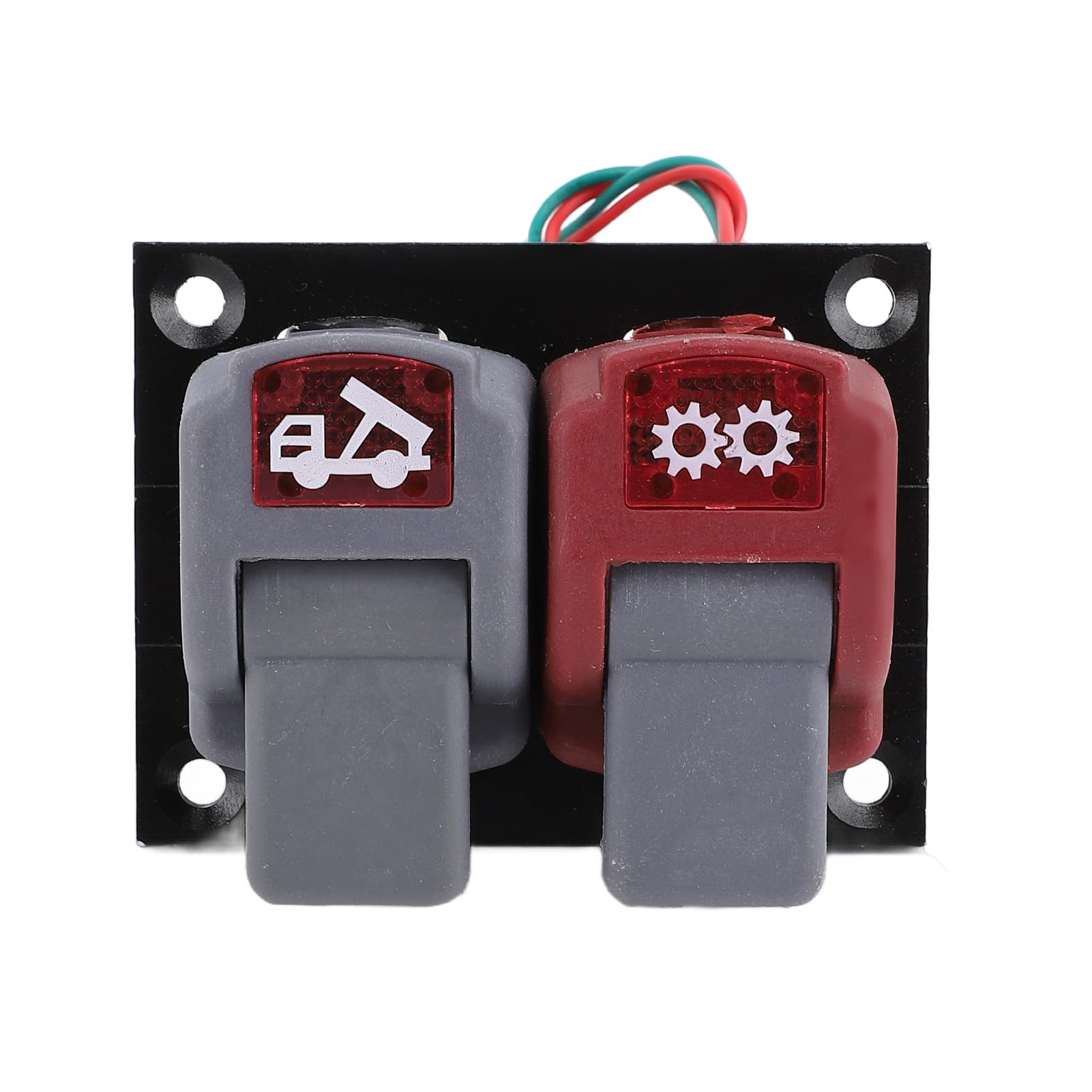 Válvula de doble control hidráulico, válvula hidráulica dual manual para semirremolques y maquinaria agrícola, accionada manualmente con 3 conexiones rápidas de aire, control de al