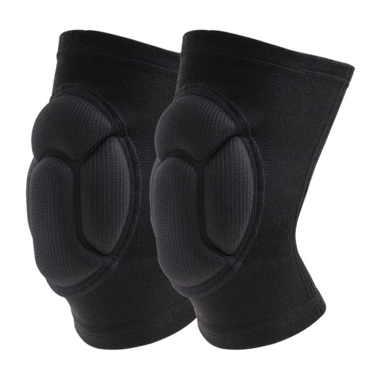 Totority 1Pair Volleyball Knee Pads Dance Protectors Shockproof Elastic Sleeves for Sports Activities Breathable Comfortable for Roller Skating Cycling Basketball and More