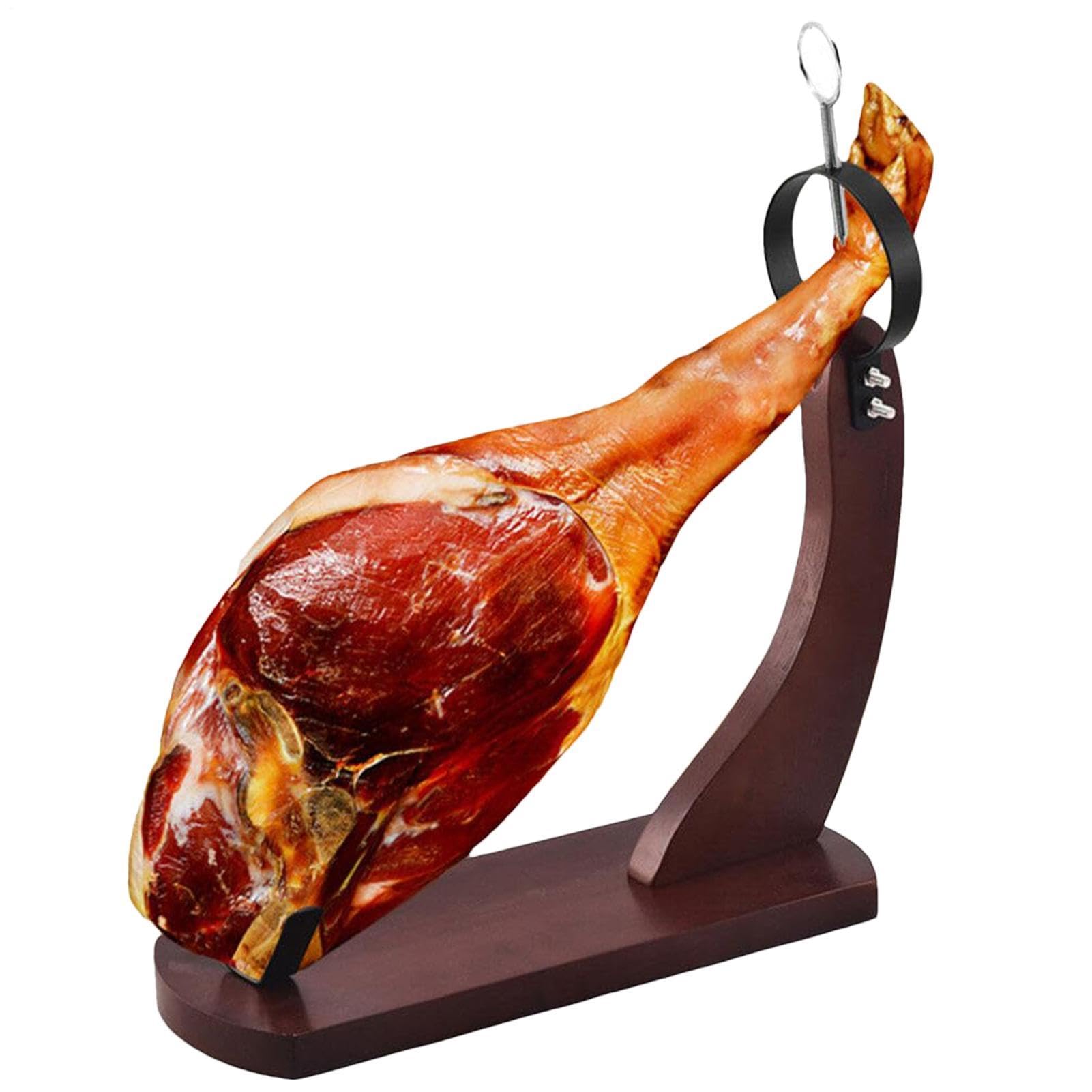 Generisch Support à jambon Espagne - Support en bois - Support à viande | professionnel - Ferrures métalliques de qualité supérieure - Accessoire de cuisine ultra fin et durable - Support fait à la m