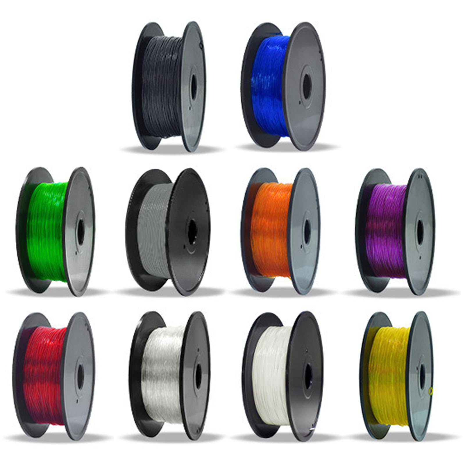 3D Drucker Filament, flexibles TPU Filament, 1, 75 mm Spule, Maßgenauigkeit + / 0, 03 mm, 0, 8 kg Spule (1, 76 lbs), flexibles TPU, schwarz