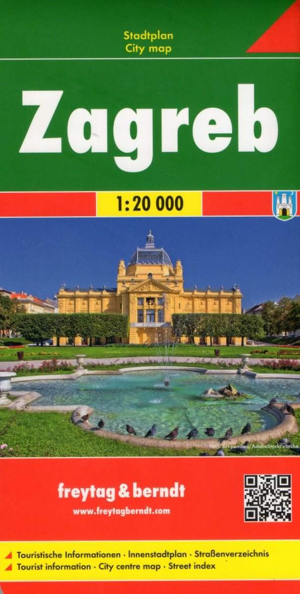 Zagreb f&b (r): Stadskaart 1:15 000: Stadsplattegrond schaal 1 : 15.000 (F&B City Maps)