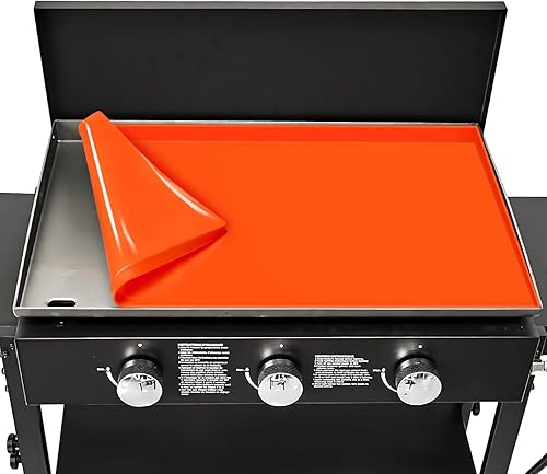 Miniatura 1 de Alfombrilla de silicona de 28 pulgadas para Blackstone, cubierta de parrilla resistente de grado alimenticio, protege a los amigos de la plancha