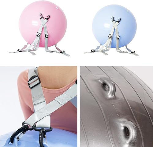 Miniatura 2 de Yoga Balances Ball with Training Belt Thickened Inflatable Explosionproof Exercise Training Equipment Thickened Inflatable Explosionproof Exercise